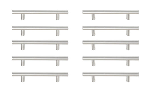 Quinn 4" Center to Center Brushed Nickel Bar Pull Multipack (set of 10)