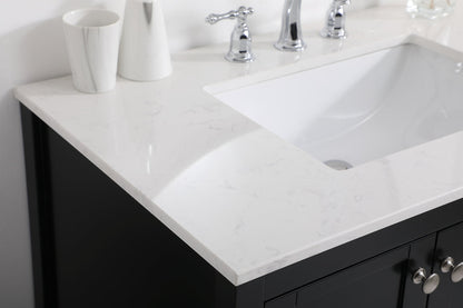 36 inch Single Bathroom Vanity in Black