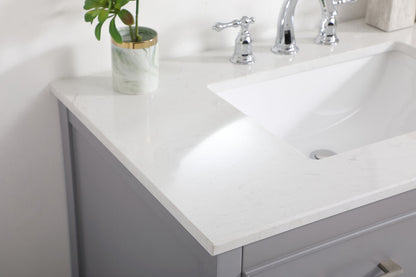 36 inch Single bathroom vanity in gray