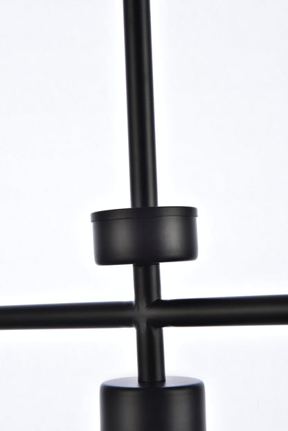 Mera 3 lights black pendant