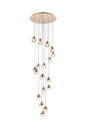 Eren 18 lights Gold pendant