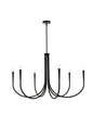 Layne 42 inch chandelier in Black