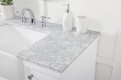 42 inch Single bathroom vanity in white