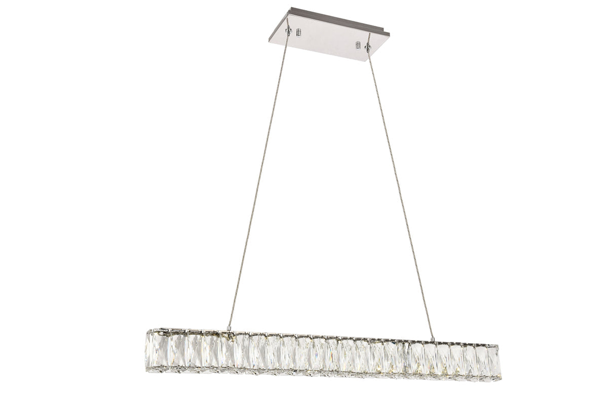 Monroe Integrated LED chip light Chrome Chandelier Clear Royal Cut Crystal
