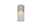 Raine Integrated LED wall sconce in silver
