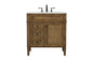 32 inch Single bathroom vanity in driftwood