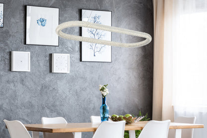 Bowen 51 inch Adjustable LED Chandelier in Chrome