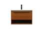 30 inch Single bathroom vanity in teak