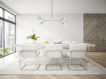 Zayne 4 Light Pendant in Chrome