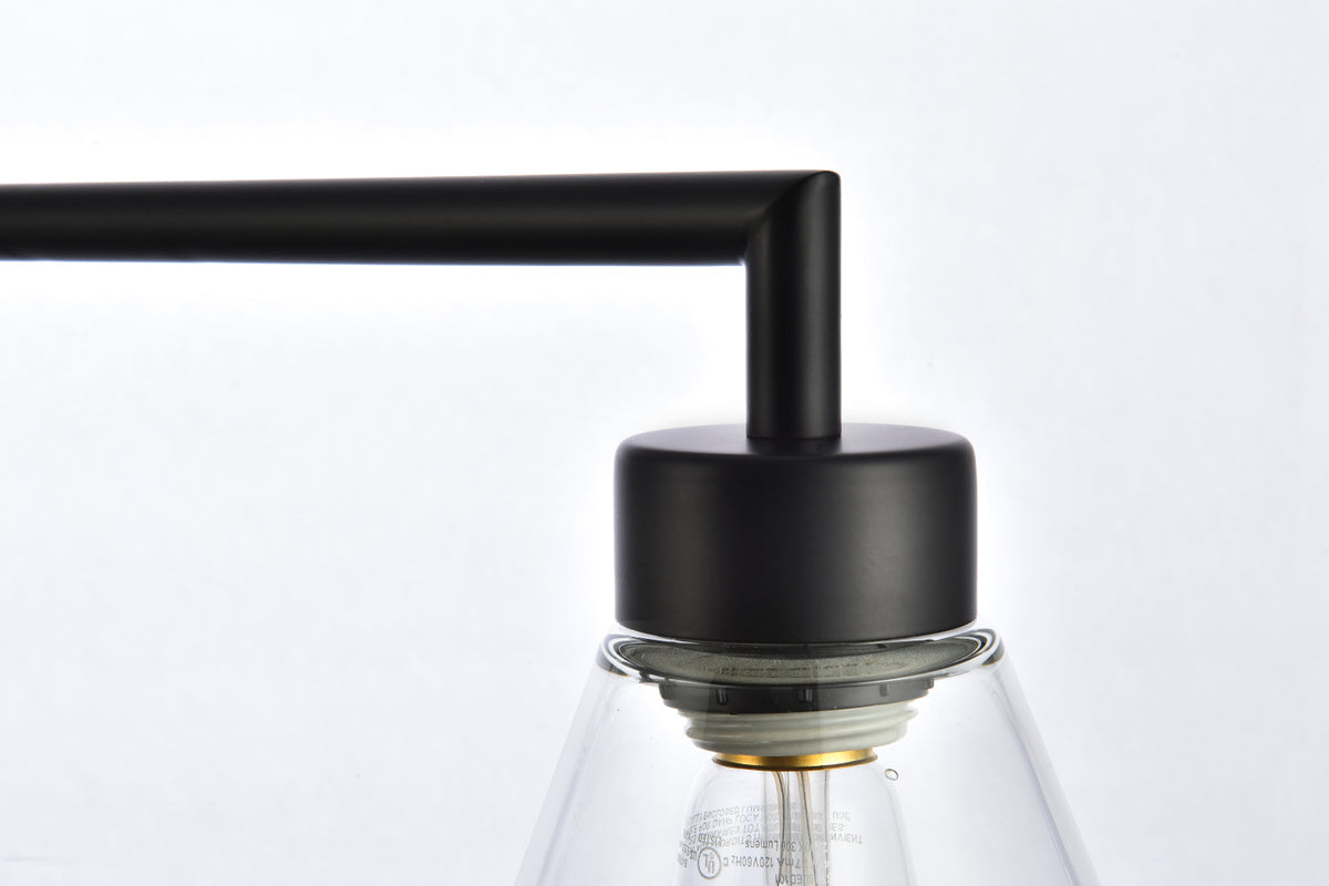 Mera 3 lights black pendant