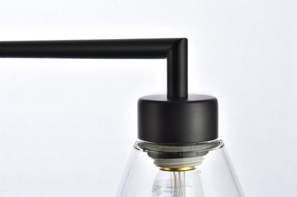 Mera 3 lights black pendant