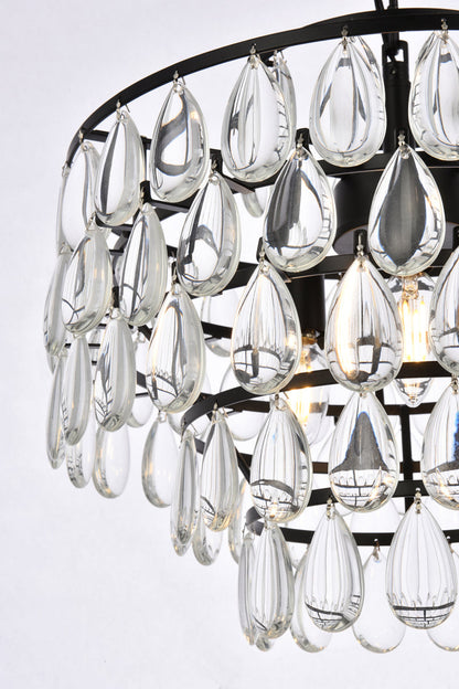 Mila 16 inch pendant in black