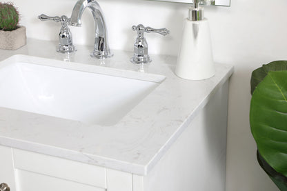 24 inch Single Bathroom Vanity in White