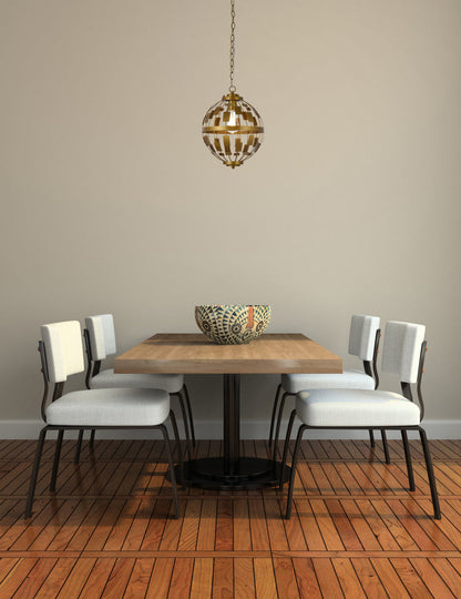 Levante 1 light pendant in brass