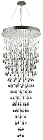 Galaxy 16 light Chrome Chandelier Clear Royal Cut Crystal