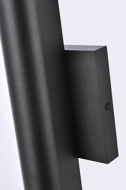 Raine Integrated LED wall sconce in black