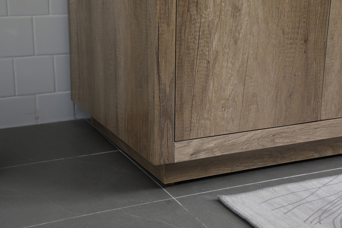 72 Inch Double Bathroom Vanity In Natural Oak