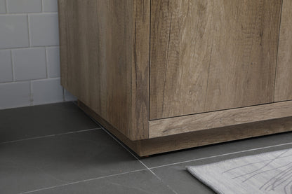 72 Inch Double Bathroom Vanity In Natural Oak