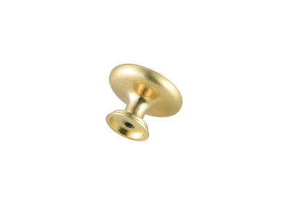 Minu 1.3" Diameter Brushed Gold Mushroom Knob Multipack (Set of 10)