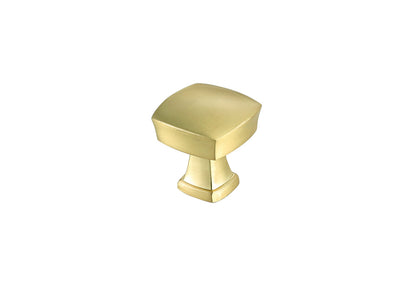 Irvin 1.3" Brushed Gold Square Knob Multipack (Set of 10)