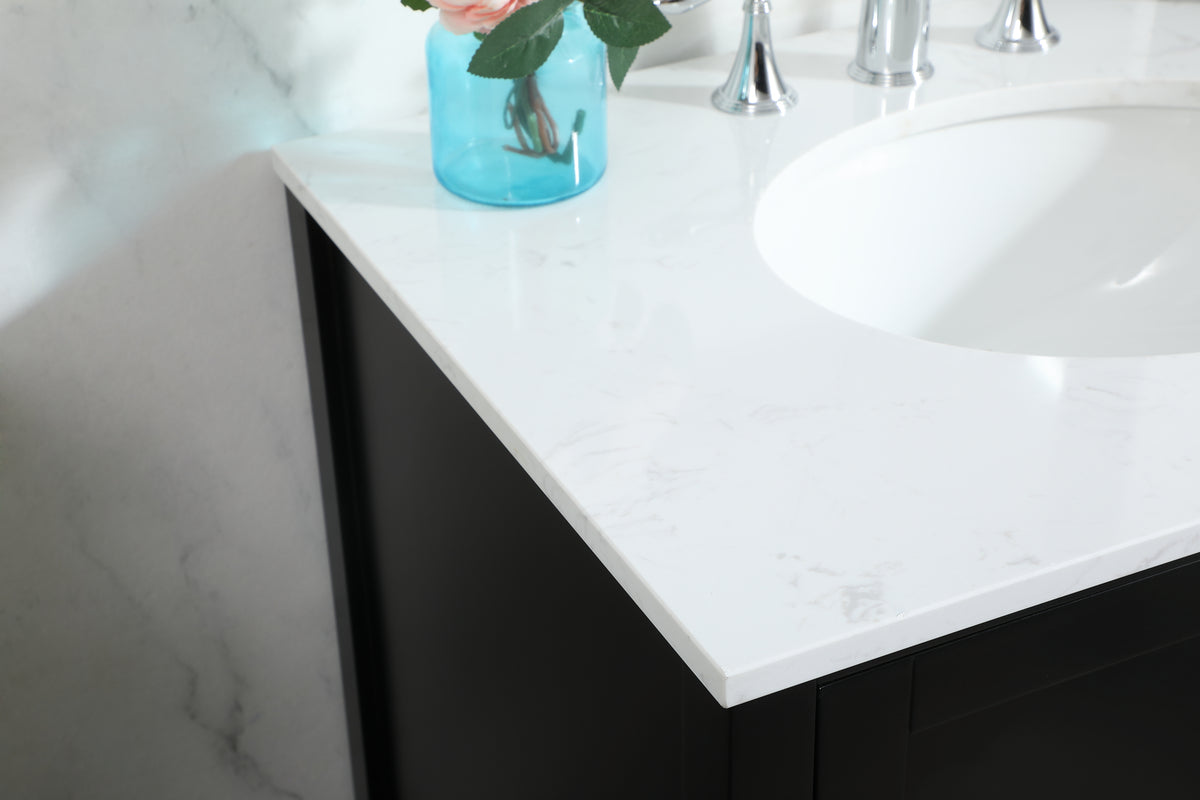 30 inch Single bathroom vanity in black