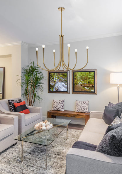 Layne 36 inch chandelier in Gold