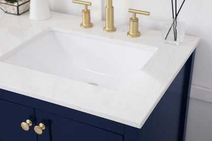 60 inch Single Bathroom Vanity in Blue