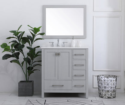 32 inch Single Bathroom Vanity in Gray
