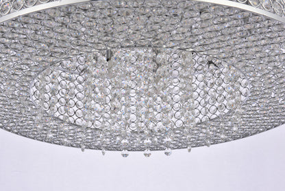 Amelie 10 light Chrome Pendant Clear Royal Cut Crystal
