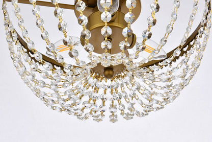 Kylie 14 inch flush mount in brass