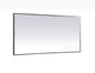 Pier 36x72 inch LED mirror with adjustable color temperature 3000K/4200K/6400K in black