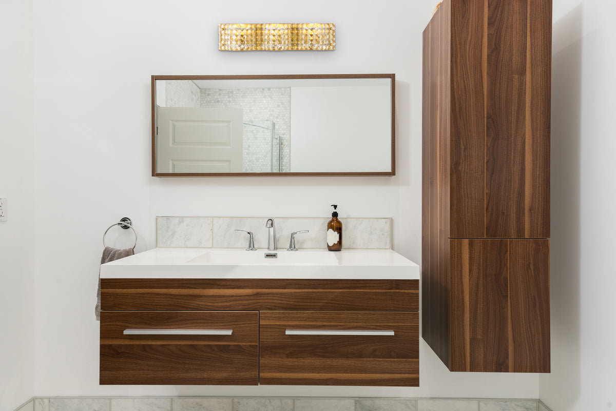 Ollie 3 light Brass and Clear Crystals wall sconce