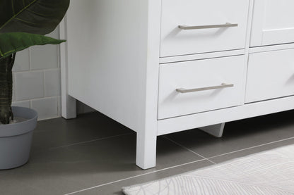 54 Inch SIngle Bathroom Vanity In White