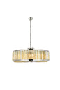 Chelsea 10 light polished nickel Chandelier Golden Teak (Smoky) Royal Cut Crystal