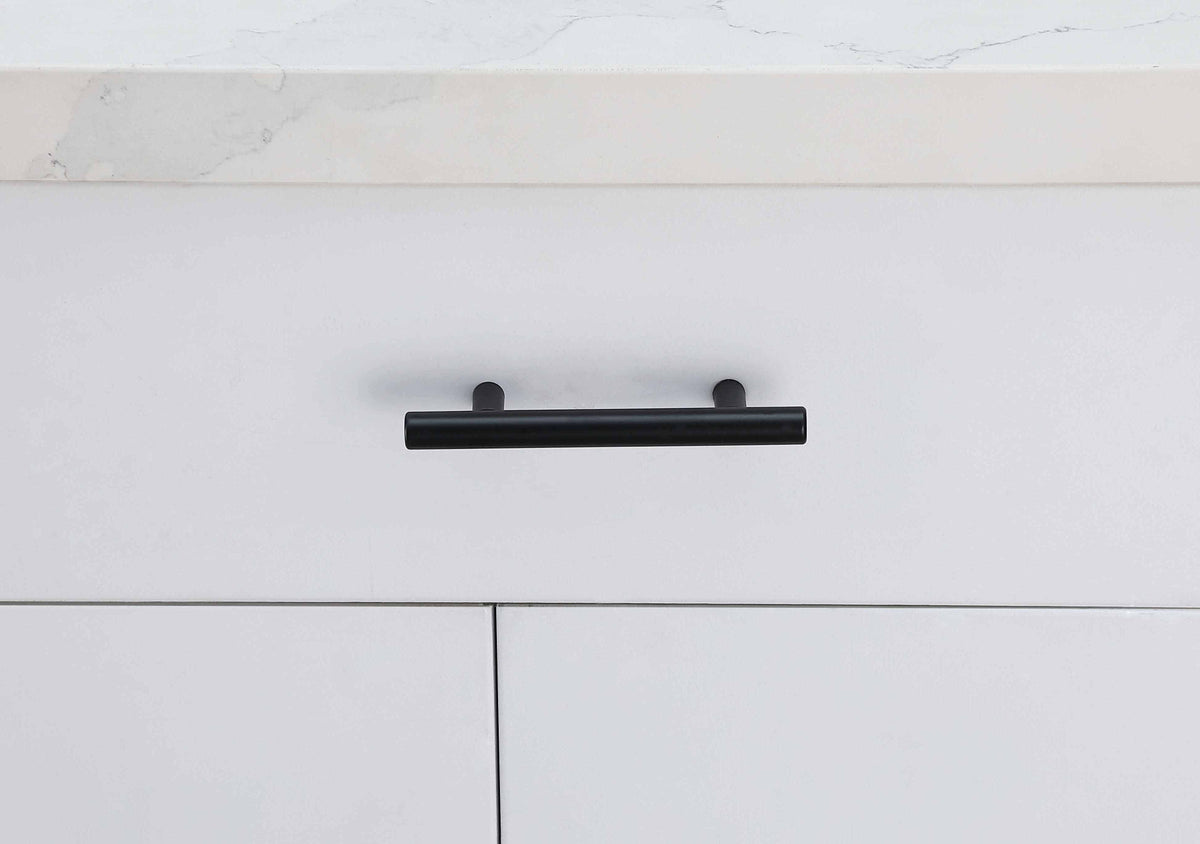 Quinn 3" Center to Center Matte Black Bar Pull Multipack (set of 10)