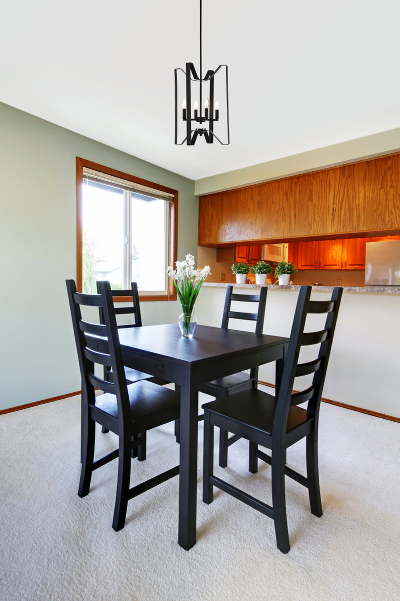 Hoffman 4 lights pendant in black