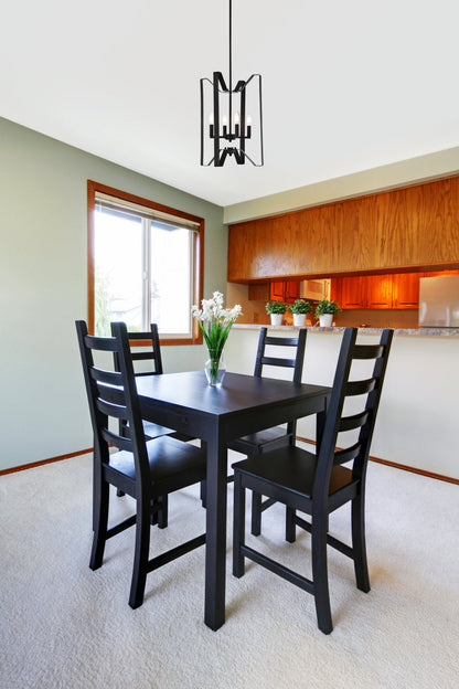 Hoffman 4 lights pendant in black