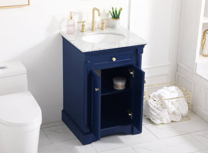 24 inch Single bathroom vanity in  Blue