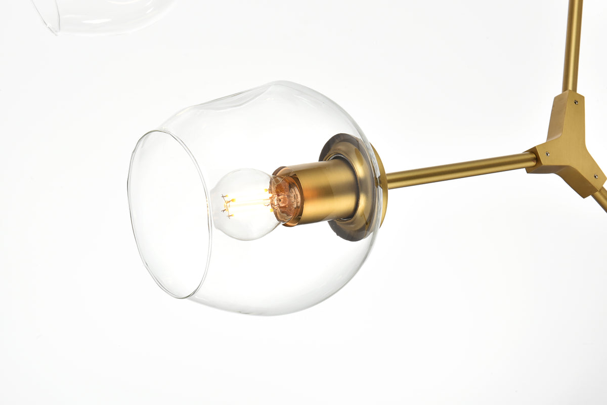 Cavoli 49 inch Chandelier in Brass