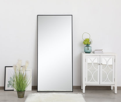 Metal frame rectangle mirror 30 inch in Black