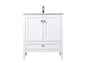 30 Inch SIngle Bathroom Vanity In White