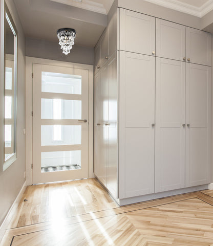 Nordic 1 light black flush mount