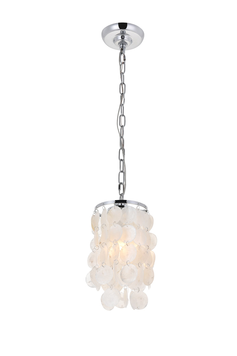 Selene 1 light Chrome Pendant