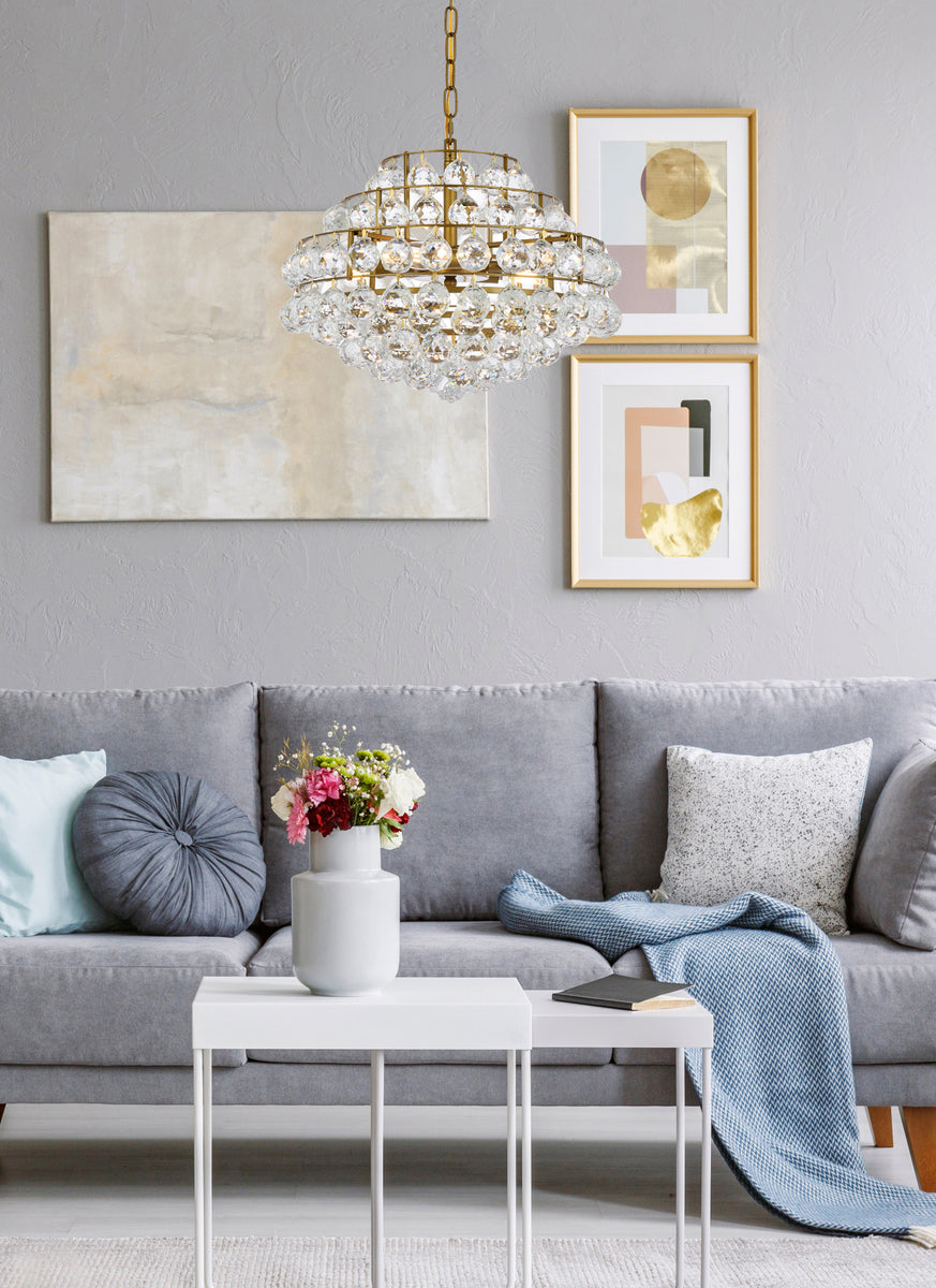 Savannah 18 inch pendant in brass