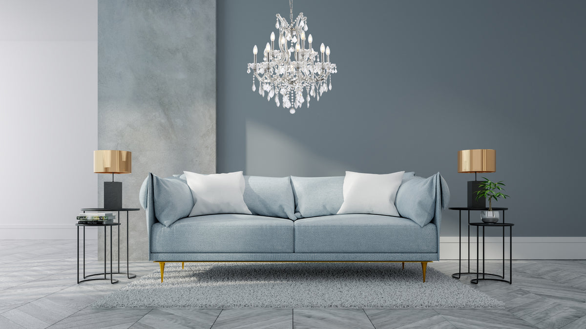 Maria Theresa 13 light Chrome Chandelier Clear Royal Cut Crystal