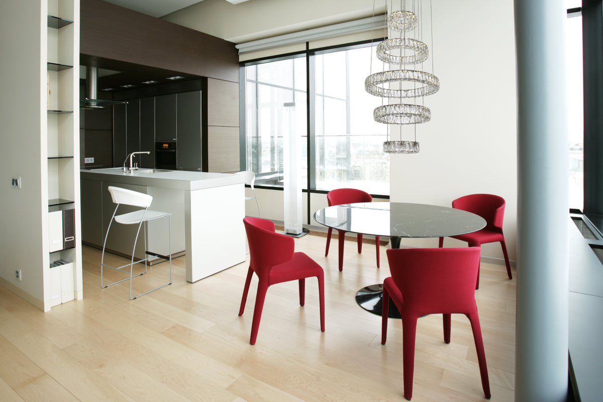 Monroe Integrated LED chip light Chrome Chandelier Clear Royal Cut Crystal