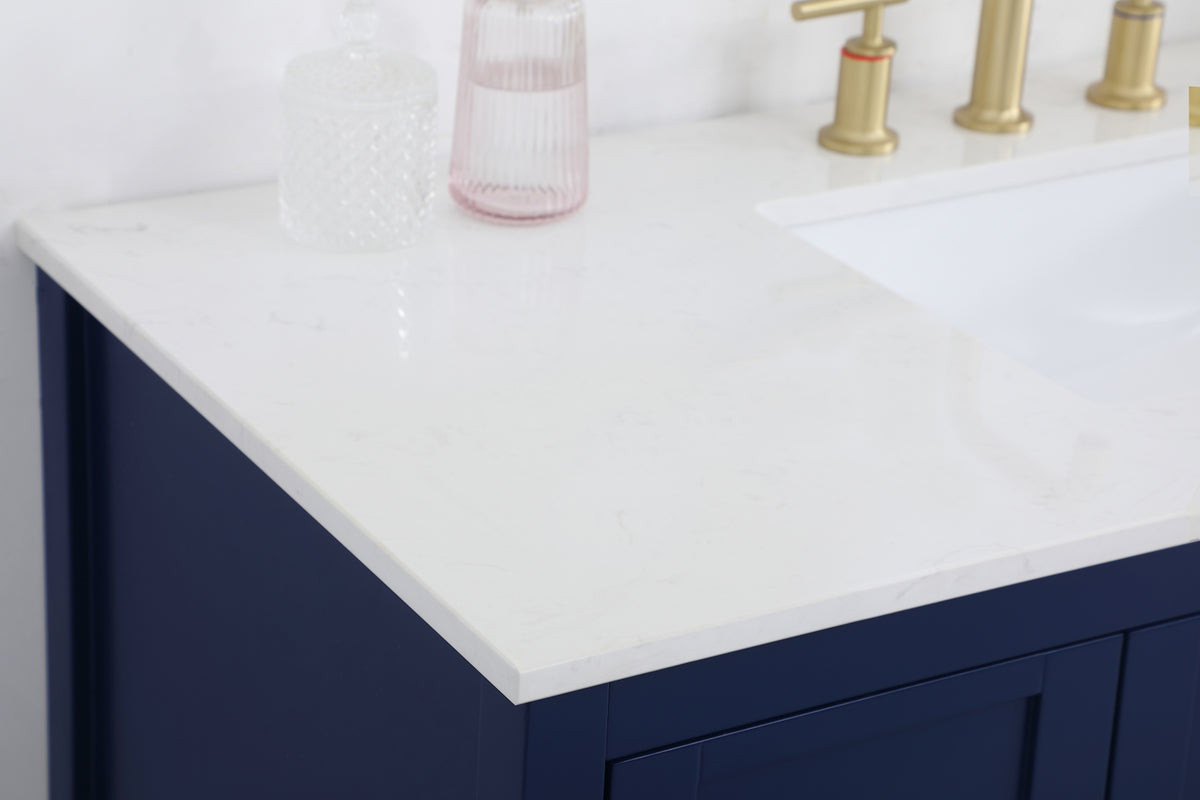 48 inch Single Bathroom Vanity in Blue