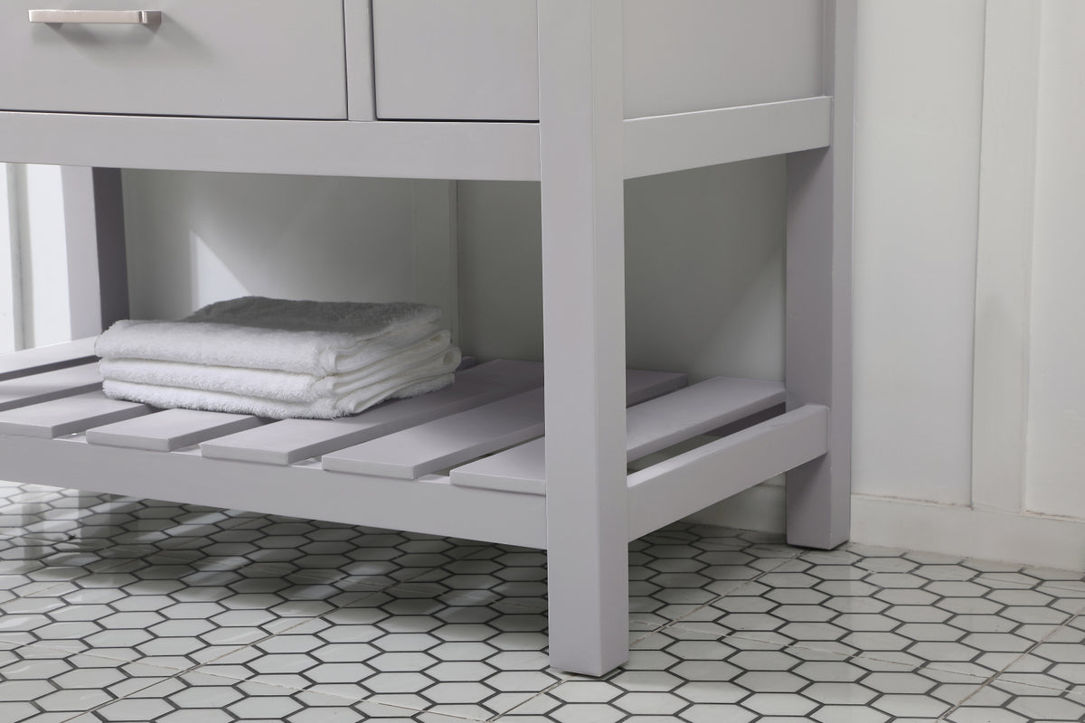 42 inch Single bathroom vanity in grey