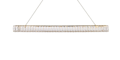 Monroe 47 inch LED linear pendant in gold