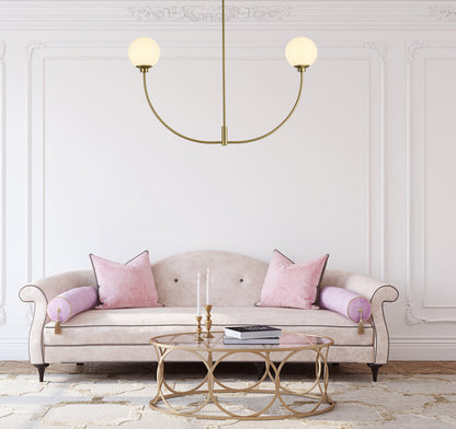 Nyomi 42 inch chandelier in Satin Gold